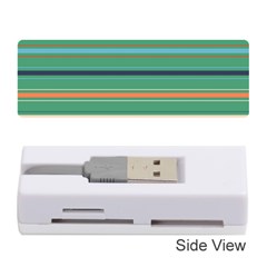Horizontal Line Green Red Orange Memory Card Reader (stick) 
