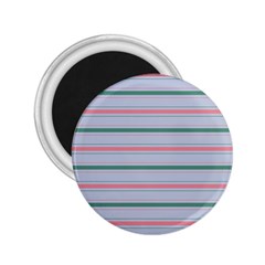 Horizontal Line Green Pink Gray 2 25  Magnets