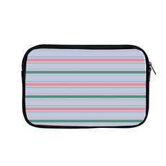 Horizontal Line Green Pink Gray Apple Macbook Pro 13  Zipper Case by Mariart