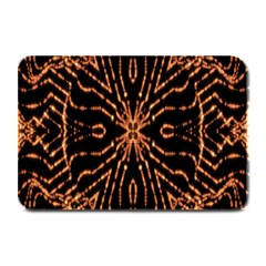 Golden Fire Pattern Polygon Space Plate Mats by Mariart