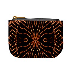Golden Fire Pattern Polygon Space Mini Coin Purses by Mariart
