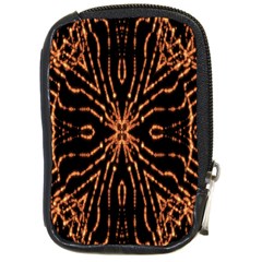 Golden Fire Pattern Polygon Space Compact Camera Cases by Mariart