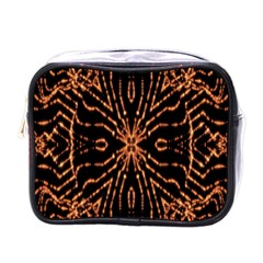 Golden Fire Pattern Polygon Space Mini Toiletries Bags by Mariart