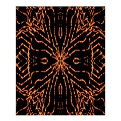 Golden Fire Pattern Polygon Space Shower Curtain 60  X 72  (medium)  by Mariart