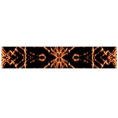 Golden Fire Pattern Polygon Space Flano Scarf (large)