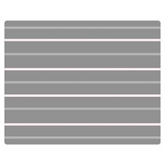 Horizontal Line Grey Pink Double Sided Flano Blanket (medium) 