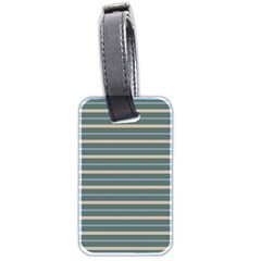 Horizontal Line Grey Blue Luggage Tags (two Sides) by Mariart