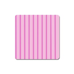 Line Pink Vertical Square Magnet by Mariart