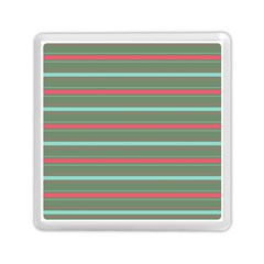Horizontal Line Red Green Memory Card Reader (square)  by Mariart