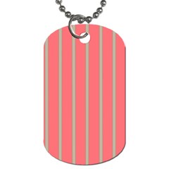 Line Red Grey Vertical Dog Tag (two Sides) by Mariart