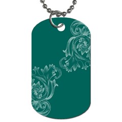 Leaf Green Blue Sexy Dog Tag (One Side)