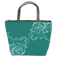 Leaf Green Blue Sexy Bucket Bags by Mariart