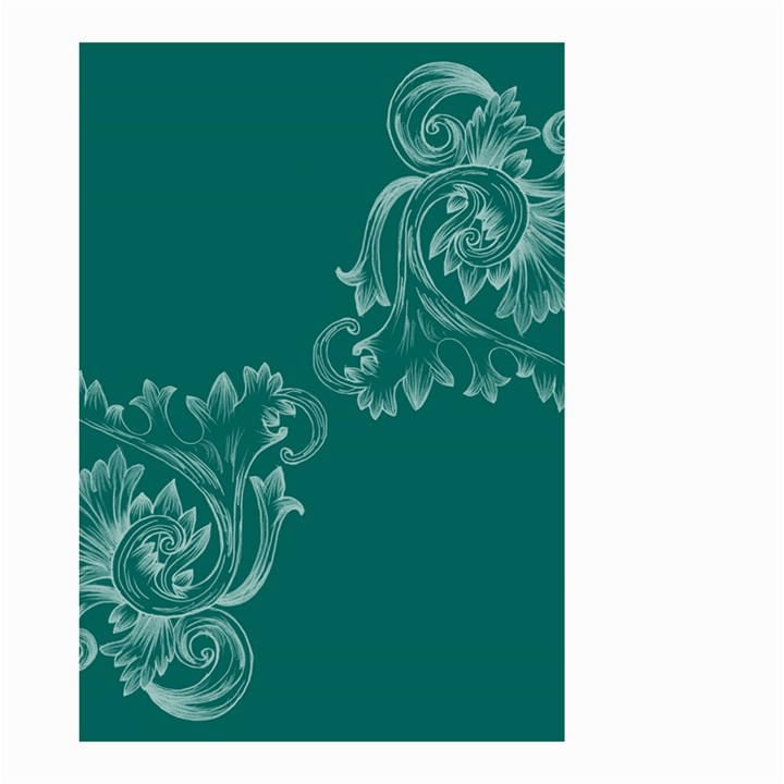 Leaf Green Blue Sexy Small Garden Flag (Two Sides)