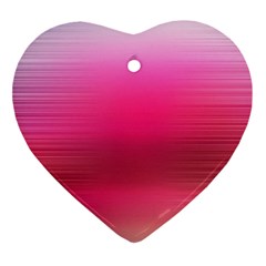 Line Pink Space Sexy Rainbow Ornament (heart) by Mariart