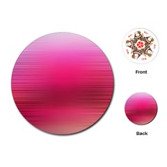 Line Pink Space Sexy Rainbow Playing Cards (round)  by Mariart