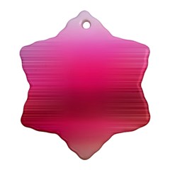 Line Pink Space Sexy Rainbow Ornament (snowflake)