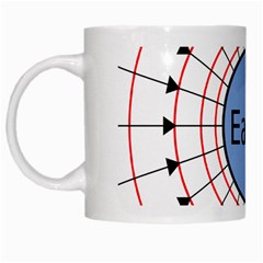 Magnetik Earth s Gravitational Line Triangle White Mugs by Mariart