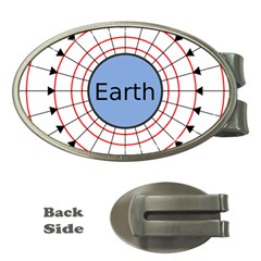 Magnetik Earth s Gravitational Line Triangle Money Clips (oval) 