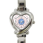 Magnetik Earth s Gravitational Line Triangle Heart Italian Charm Watch Front