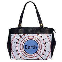 Magnetik Earth s Gravitational Line Triangle Office Handbags by Mariart