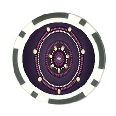 Mandalarium Hires Hand Eye Purple Poker Chip Card Guard (10 Pack)