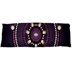Mandalarium Hires Hand Eye Purple Body Pillow Case (dakimakura)