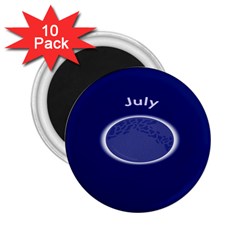 Moon July Blue Space 2.25  Magnets (10 pack) 