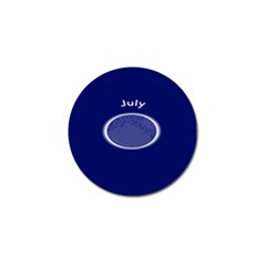 Moon July Blue Space Golf Ball Marker (4 pack)