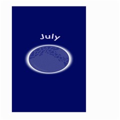 Moon July Blue Space Large Garden Flag (Two Sides)