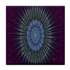 Peaceful Flower Formation Sparkling Space Face Towel
