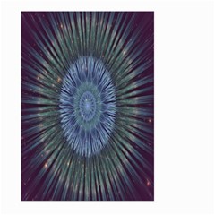 Peaceful Flower Formation Sparkling Space Large Garden Flag (two Sides) by Mariart