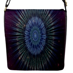 Peaceful Flower Formation Sparkling Space Flap Messenger Bag (s)