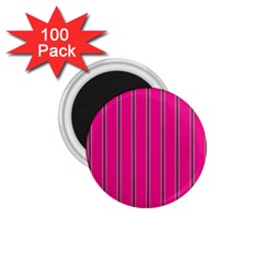 Pink Line Vertical Purple Yellow Fushia 1 75  Magnets (100 Pack)  by Mariart