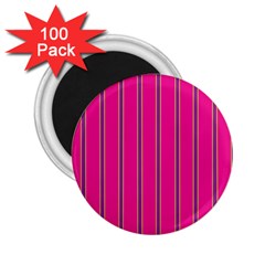 Pink Line Vertical Purple Yellow Fushia 2 25  Magnets (100 Pack) 