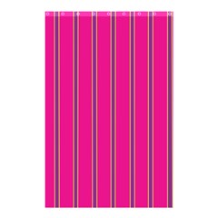 Pink Line Vertical Purple Yellow Fushia Shower Curtain 48  X 72  (small)  by Mariart