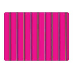Pink Line Vertical Purple Yellow Fushia Double Sided Flano Blanket (mini)  by Mariart