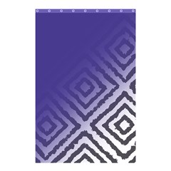 Plaid Blue White Shower Curtain 48  X 72  (small) 