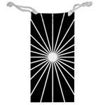 Ray White Black Line Space Jewelry Bag Back