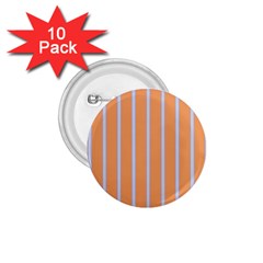 Rayures Bleu Orange 1.75  Buttons (10 pack)