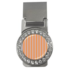 Rayures Bleu Orange Money Clips (cz) 