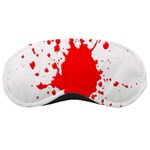 Red Blood Splatter Sleeping Masks Front