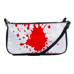 Red Blood Splatter Shoulder Clutch Bags by Mariart