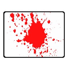 Red Blood Splatter Fleece Blanket (small)