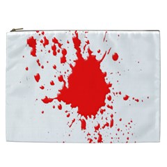 Red Blood Splatter Cosmetic Bag (xxl) 