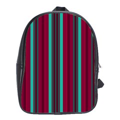 Red Blue Line Vertical School Bag (xl)