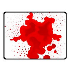 Red Blood Transparent Fleece Blanket (small)