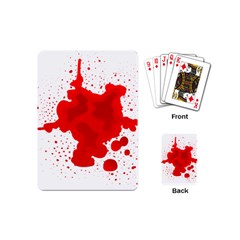 Red Blood Transparent Playing Cards (mini) 