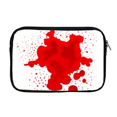 Red Blood Transparent Apple Macbook Pro 17  Zipper Case by Mariart