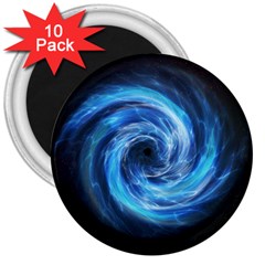 Hole Space Galaxy Star Planet 3  Magnets (10 Pack)  by Mariart