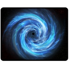 Hole Space Galaxy Star Planet Fleece Blanket (medium) 